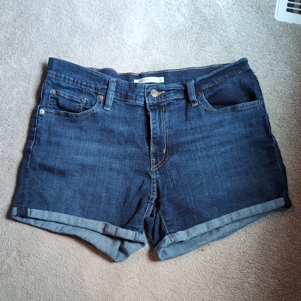 Levi's Rolled Denim Shorts
